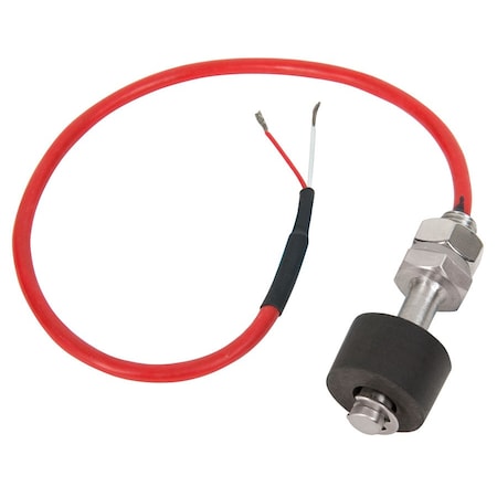 Baker Instruments LS100 Vertical Float Level Switch, Buna-N & Epoxy Float, 316SS Stem LS100